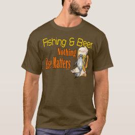 Camisa Engraçada Pesca Humor Cerveja