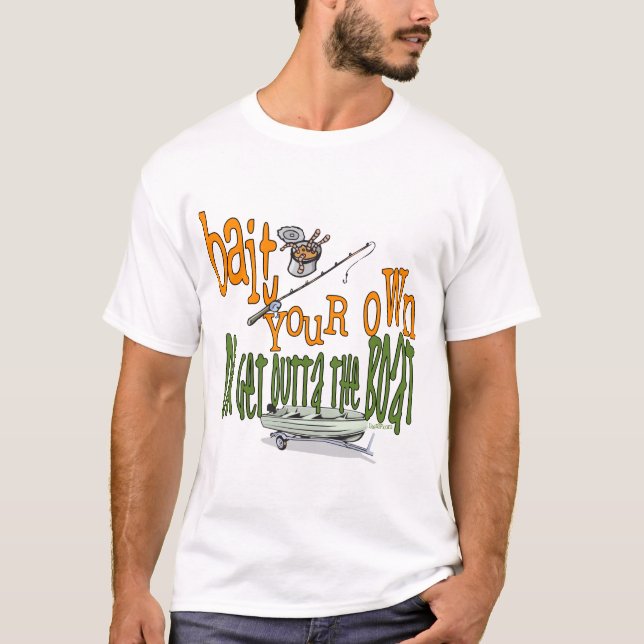 Camisa Engraçada Pesca Humor Isca (Frente)