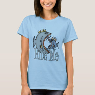 Camisa Engraçada Pesca Humor Pesca Me Morde