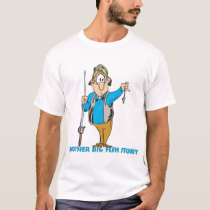 Camisa Engraçada Pesca Humor Pesca Peixe Grande