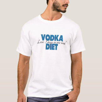 Camisa engraçada que diz uma vodca (álcool) e a