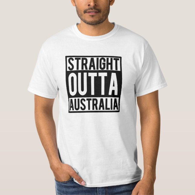 Camisa engraçada reta de Outta Austrália (Frente)
