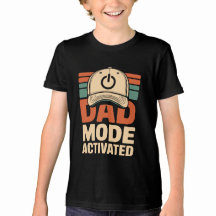 Camisa engraçada retrô de pai com 'Modo Pai Ativad