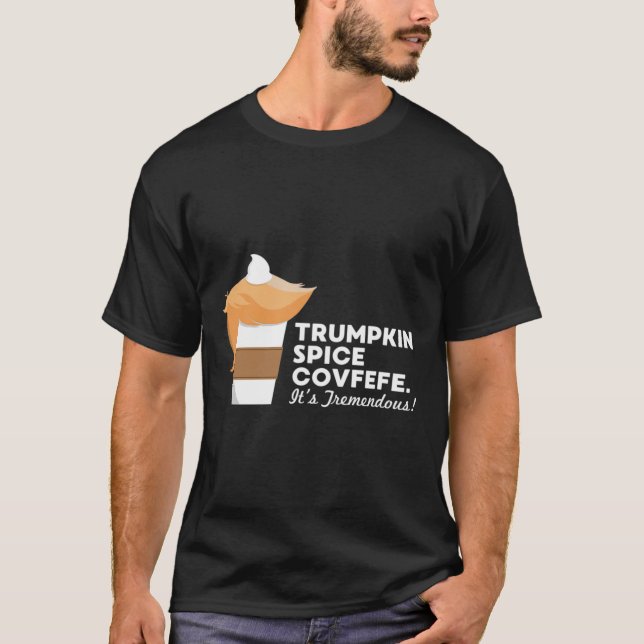 Camisa Engraçada Trumpkin Spice Covfefe (Frente)