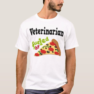 Camisa (engraçada) veterinária da pizza T