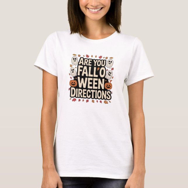 Camisa Engraçada Vibes Fall-o-Ween (Frente)