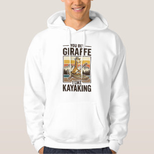 Camisa engraçada vintage de caiaque de girafa Desi