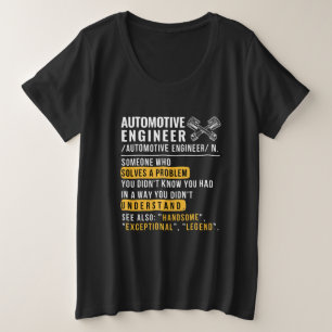 Camisa Engraçado de Trabalho de Definição de Engen