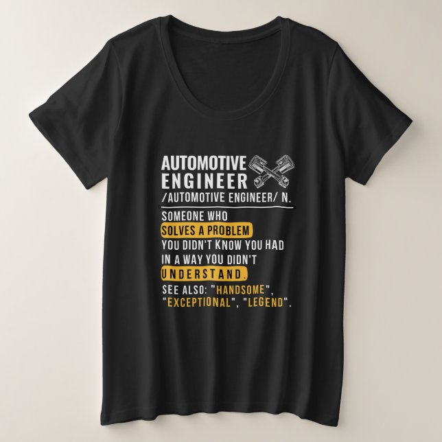 Camisa Engraçado de Trabalho de Definição de Engen (Frente do Design)