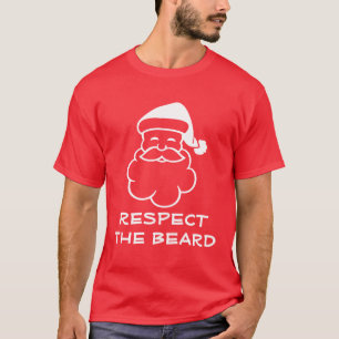 Camisa Engraçado do Papai Noel   Respeitar a barb
