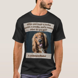 Camisa Engraçado Impressão do Cachorro O que você