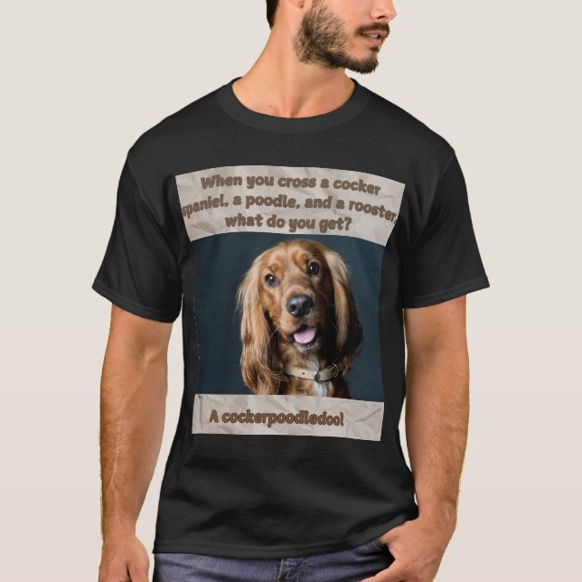 Camisa Engraçado Impressão do Cachorro O que você  (Frente)