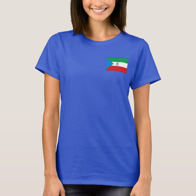 Camisa Equatorial Guiné Sinal e Mapa dk (Frente)