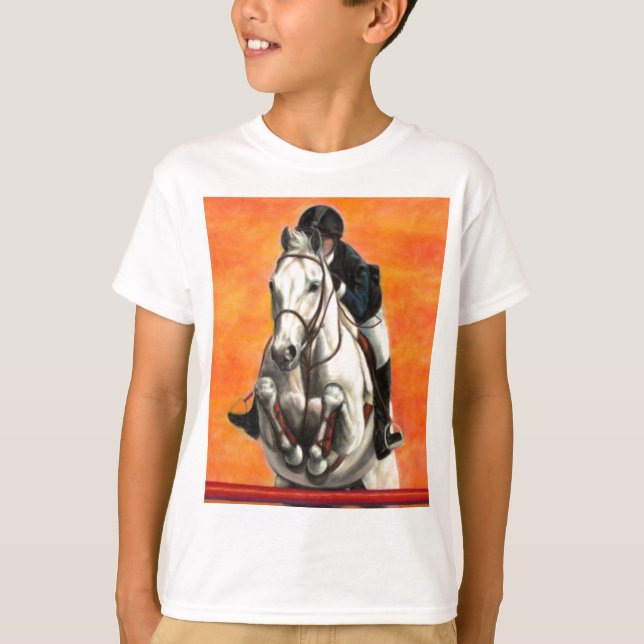 camisa equestre T - Saltador sunset (Frente)