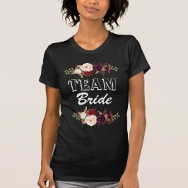 Camisa Equipe Noiva Flores Marsala