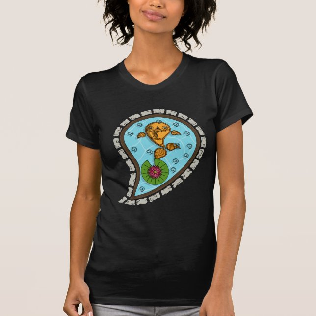 Camisa Escamas Feminina Preta (Frente)