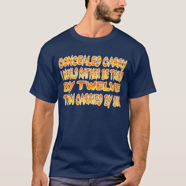 Camisa escondida do carregar T (Frente)