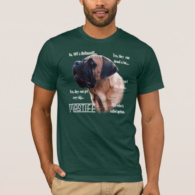 Camisa escura Apricot Mastiff FAQ (Frente)