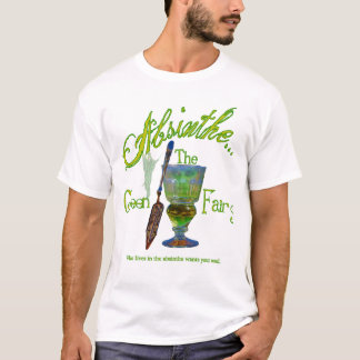 Camisa escura da fada do verde do absinto