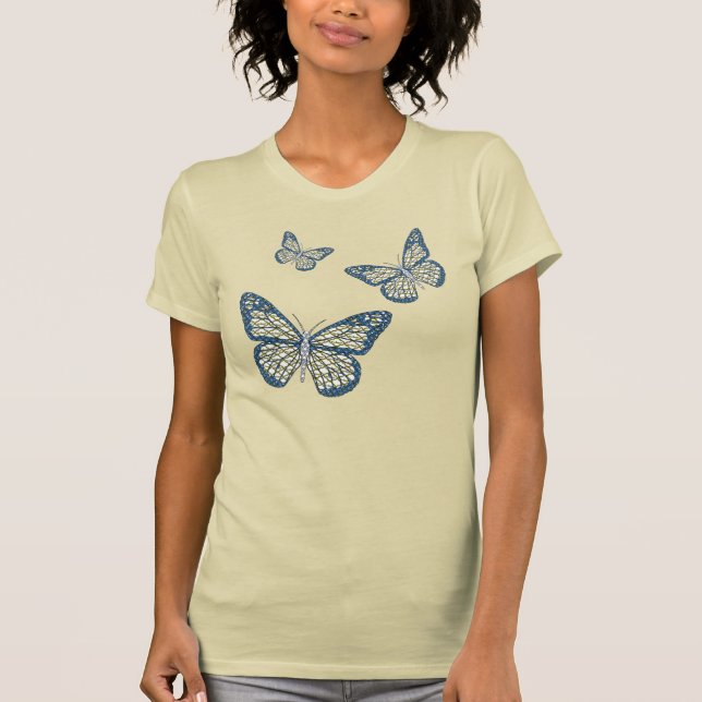 Camisa Escura das Mulheres Monarca Judaica (Frente)