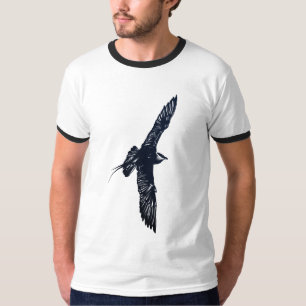 Camisa escura do Skua em vôo