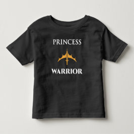 Camisa Escura Infantil Menina Princesa Guerreira
