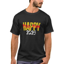 Camisa Escura Unisex - Feliz ano novo 2025