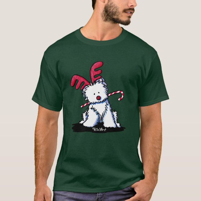Camisa Escura Westie Terrier Rena (Frente)