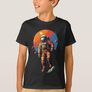 Camisa espacial astronauta para crianças
