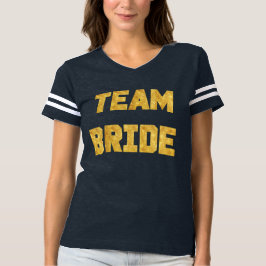 Camisa Esportiva da Brigada Bride Gold Foil Brides