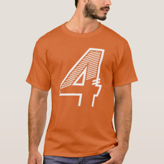 Camisa Esportiva Número 4 Aniversário de 4 anos me