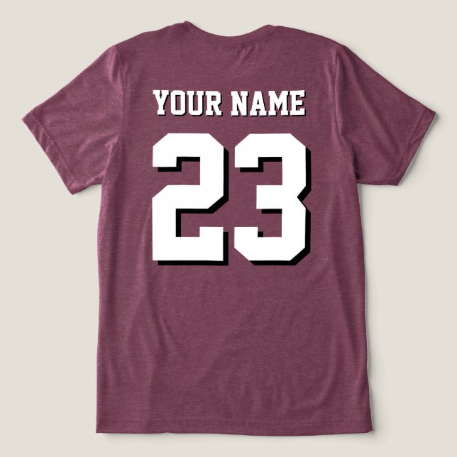 Camisa Esportiva Personalizada com Nome e Número (Verso do Design )