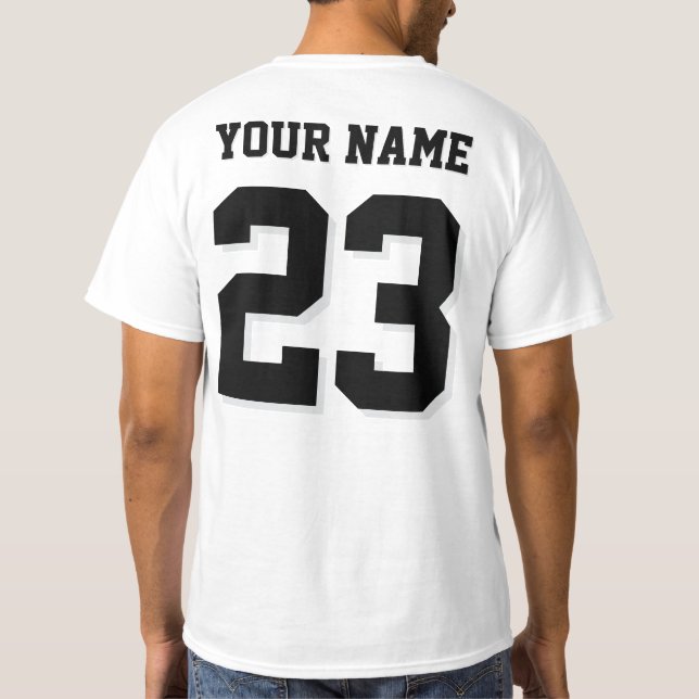 Camisa Esportiva Personalizada com Nome e Número (Verso)
