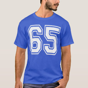 Camisa Esportiva Uniforme Numerado 65 Número 65º B