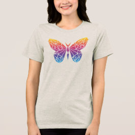 Camisa estética da borboleta Pastel para mulheres