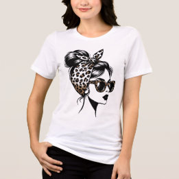 Camisa Estética de Moda com Estampa de Leopardo