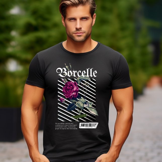 Camisa estética de Rosa preto (Criador carregado)