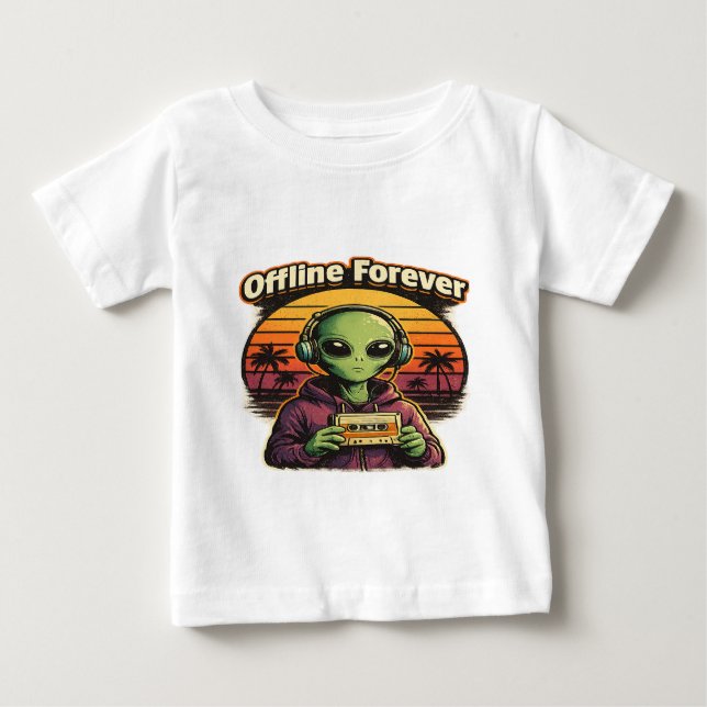 Camisa Estética Vintage de Alien Retro (Frente)