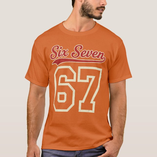 Camisa Estilo Baseball Número 67 Sessenta e Sete (Frente)