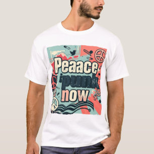 Camisa Estilo Punk Retrô – Paz Estética Vintage S