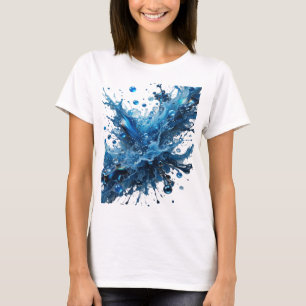Camisa Estilosa com DESIGN DE RESPINGO DE ÁGUA Pra