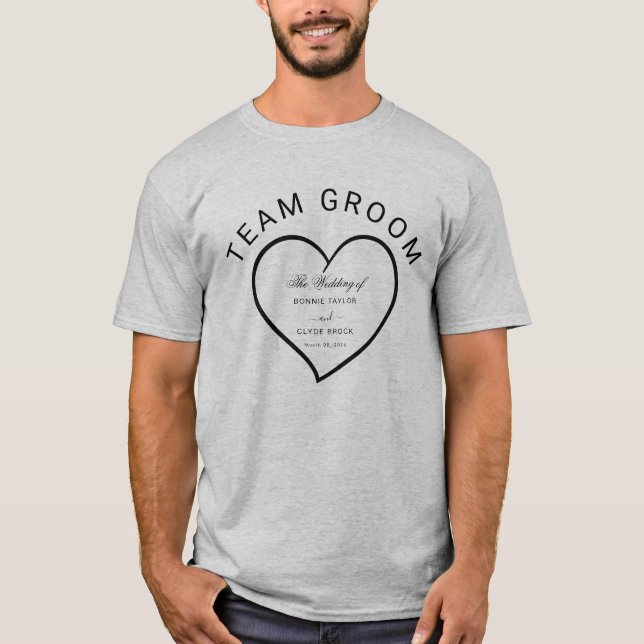 Camisa Estilosa de Noivado com Texto Personalizado (Frente)