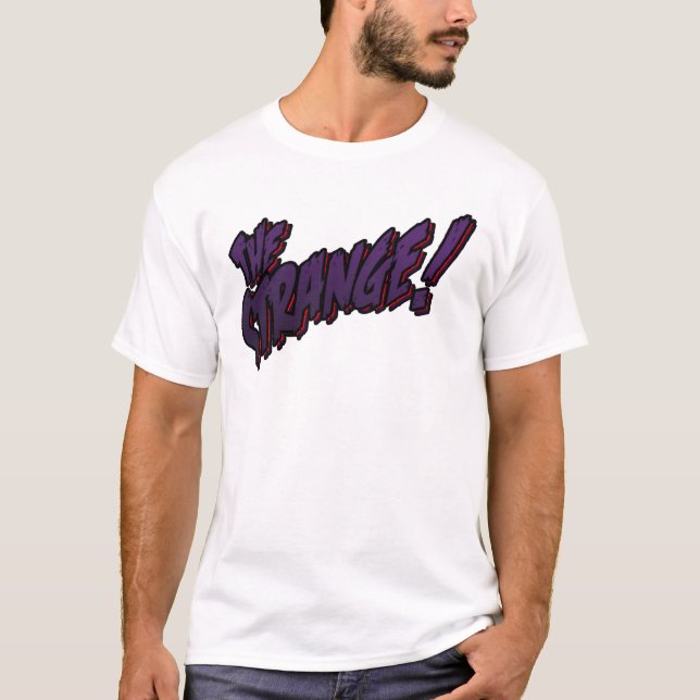Camisa estranha de T com logotipo (Frente)