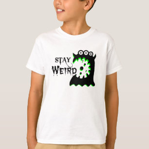 Camisa estranha dos miúdos da estada