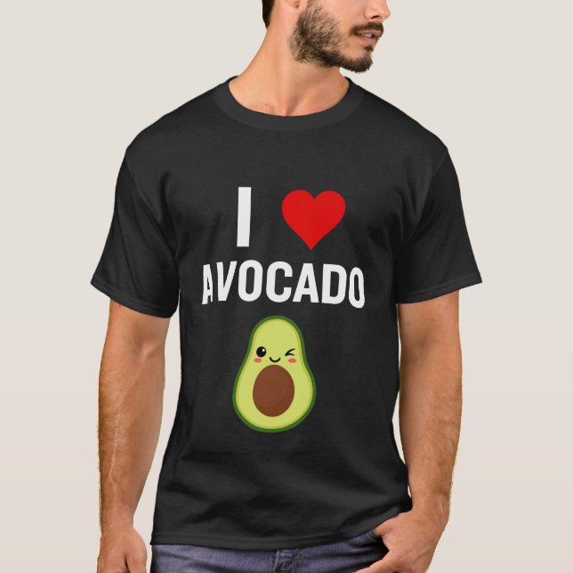 Camisa Eu Amo Abacate Humor Amante de Abacate Engr (Frente)