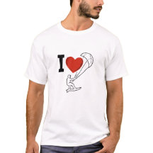 Camisa Eu Amo Kitesurfing | Presente de Kiteboardi