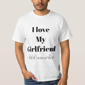 Camisa Eu Amo Minha Namorada Com Todo Meu Coração