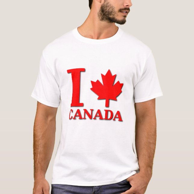 Camisa Eu Folha de Bordo Canadá Orgulho Canadense (Frente)