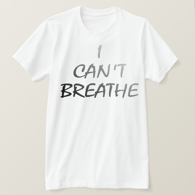 CAMISA EU NÃO POSSO RESPIRAR (Frente do Design)