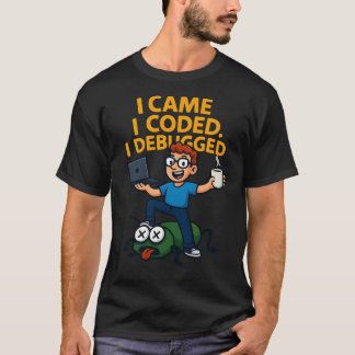 Camisa Eu Vim Eu Codifiquei Eu Depurei